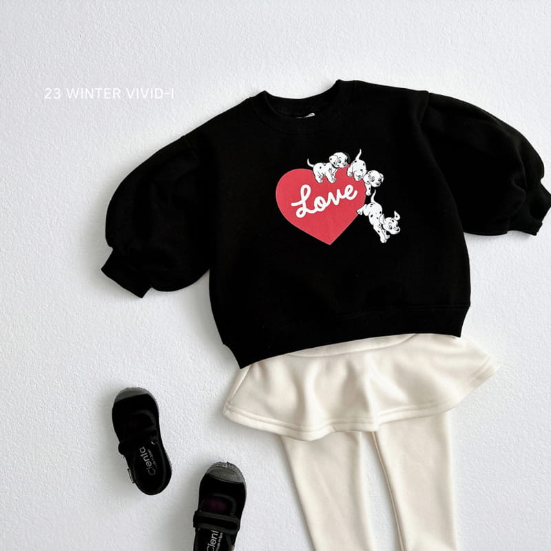 Vivid I - Korean Children Fashion - #childofig - Heart Puppy Puff Sweatshirt - 11