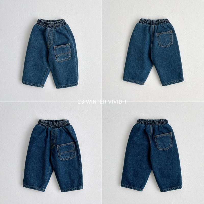 Vivid I - Korean Children Fashion - #childrensboutique - Fleece Daily Jeans