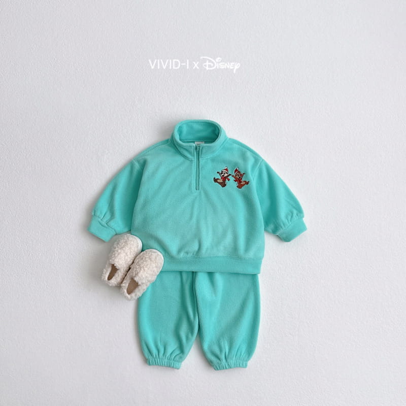 Vivid I - Korean Children Fashion - #designkidswear - D Fleece Anorak Top Bottom Set - 2