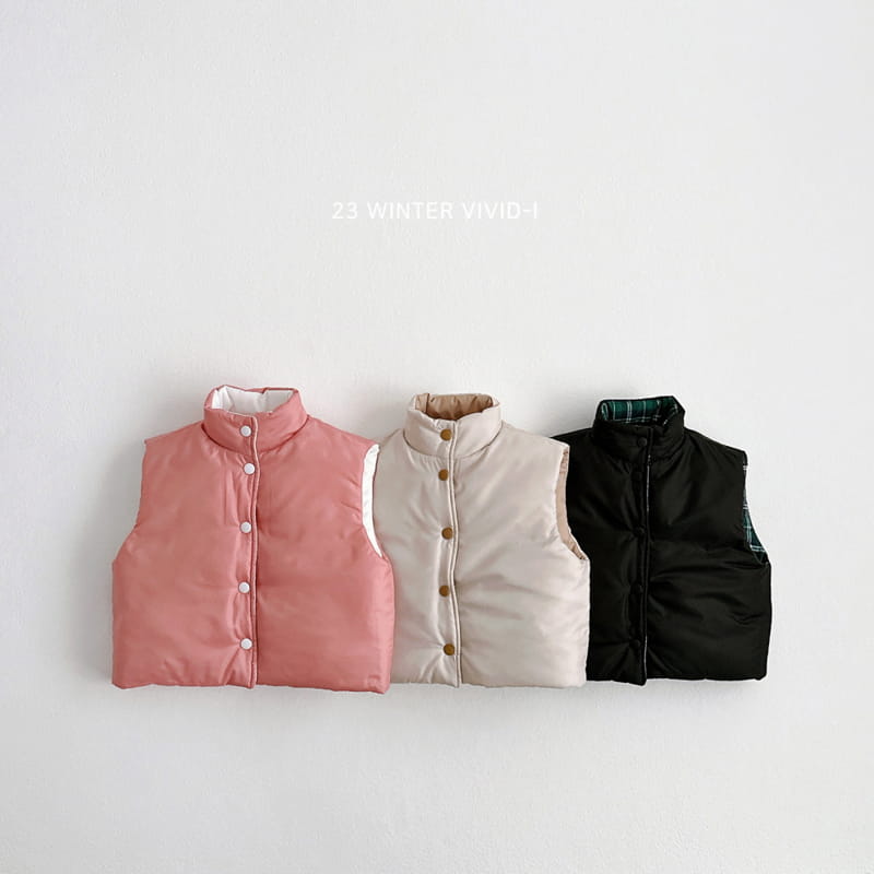 Vivid I - Korean Children Fashion - #designkidswear - Reversible Padding Vest