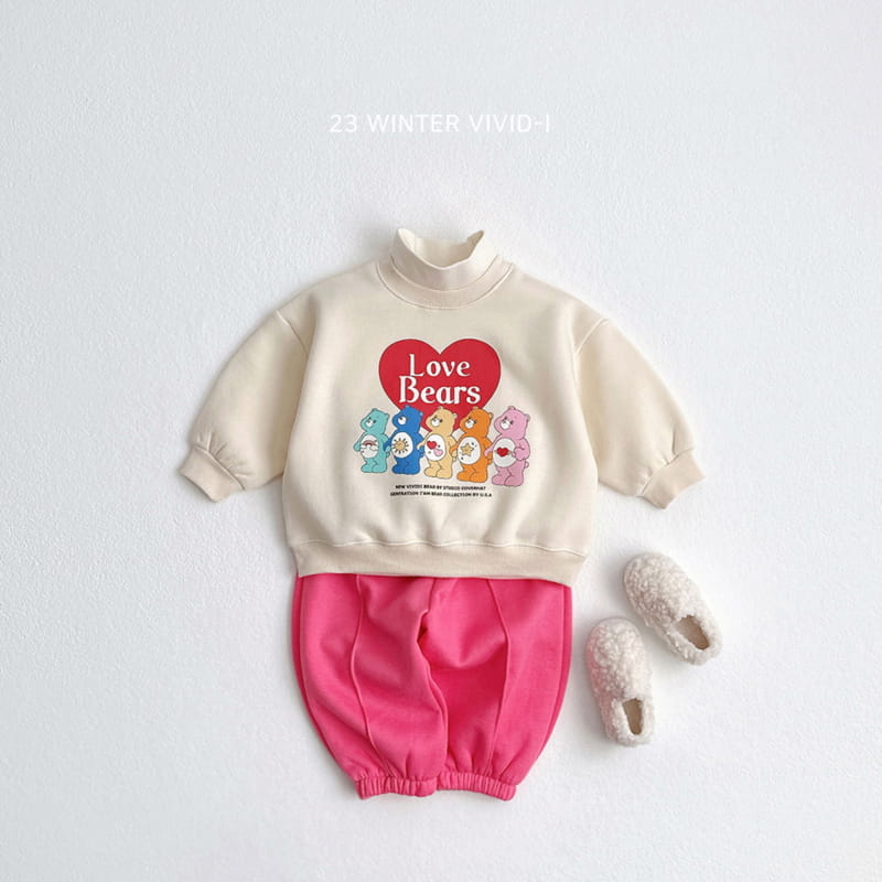 Vivid I - Korean Children Fashion - #designkidswear - Heart Bear Sweatshirt - 11