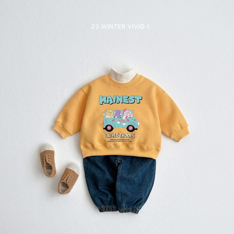 Vivid I - Korean Children Fashion - #discoveringself - Denim Fleece Pants - 5