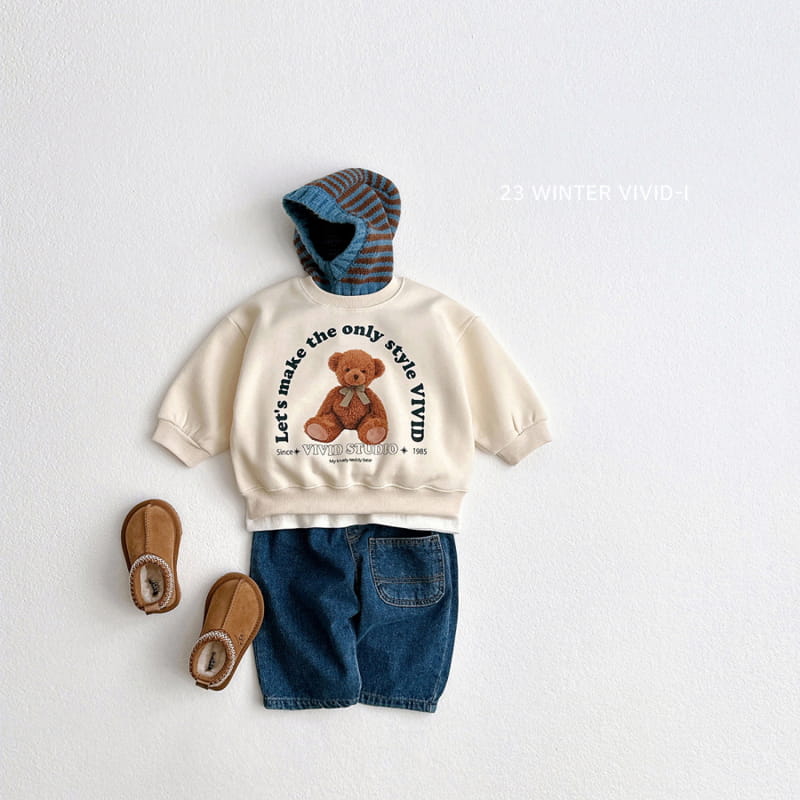 Vivid I - Korean Children Fashion - #discoveringself - Doll Bear Sweatshirt - 7