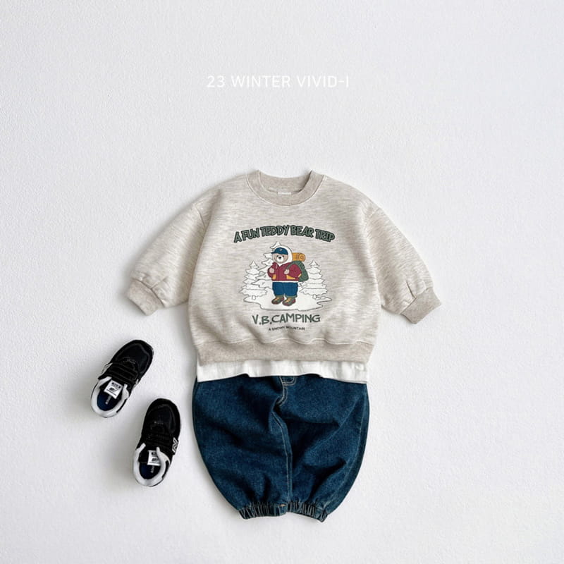 Vivid I - Korean Children Fashion - #discoveringself - Bear Traking Sweatshirt - 5