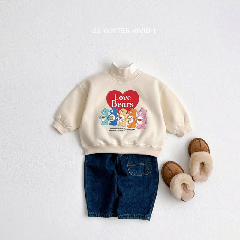 Vivid I - Korean Children Fashion - #discoveringself - Heart Bear Sweatshirt - 12