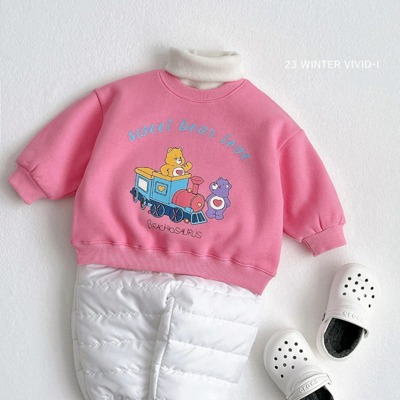 Vivid I - Korean Children Fashion - #fashionkids - Train Bear Sweatshirt - 12