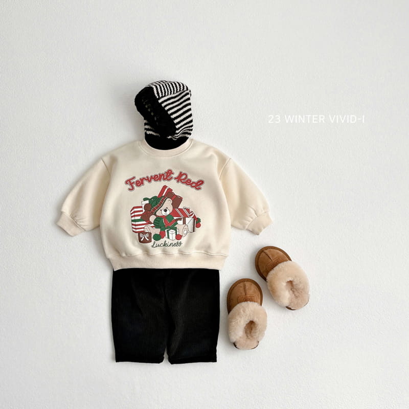 Vivid I - Korean Children Fashion - #kidsshorts - Gift Bear Sweatshirt - 3