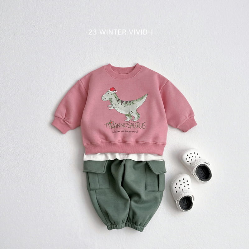 Vivid I - Korean Children Fashion - #kidsshorts - Winter Jurrasic Sweatshirt - 10