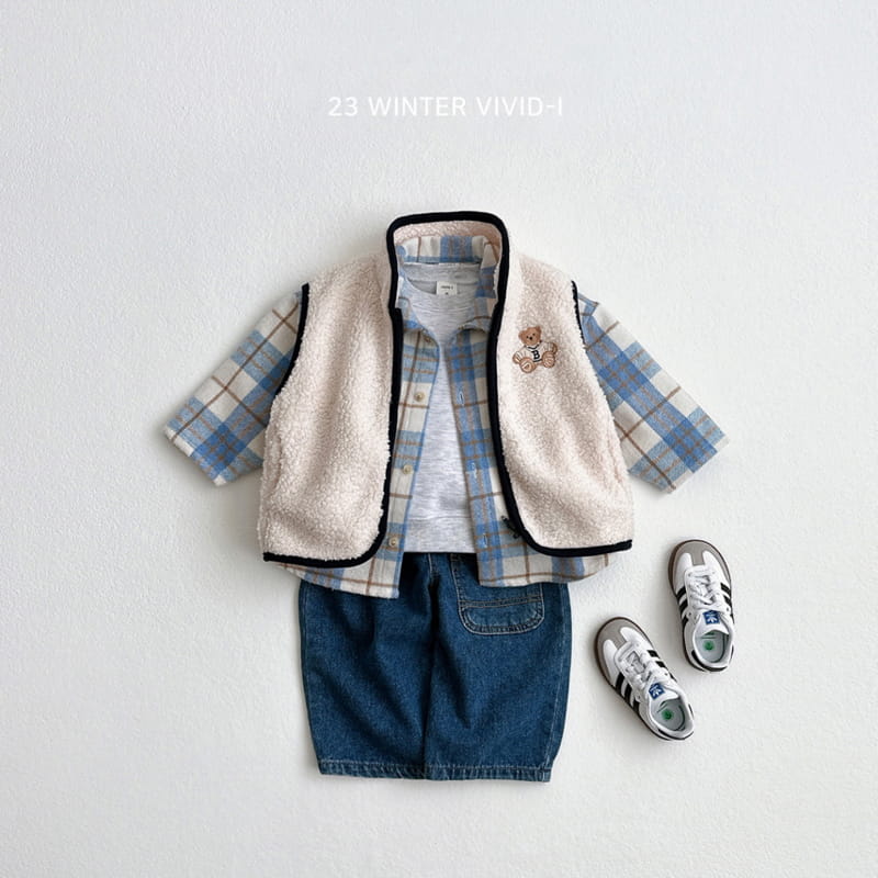 Vivid I - Korean Children Fashion - #kidsshorts - Winter Check Shirt - 11