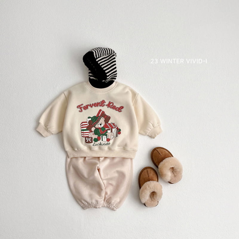 Vivid I - Korean Children Fashion - #kidsshorts - Gift Bear Sweatshirt - 4