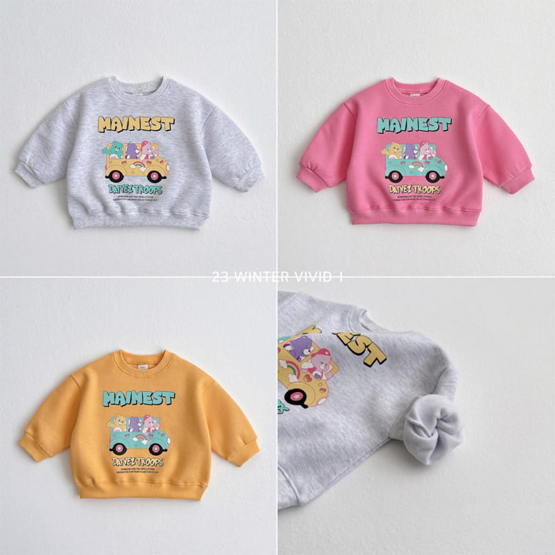 Vivid I - Korean Children Fashion - #kidsstore - Bus Bear Sweatshirt