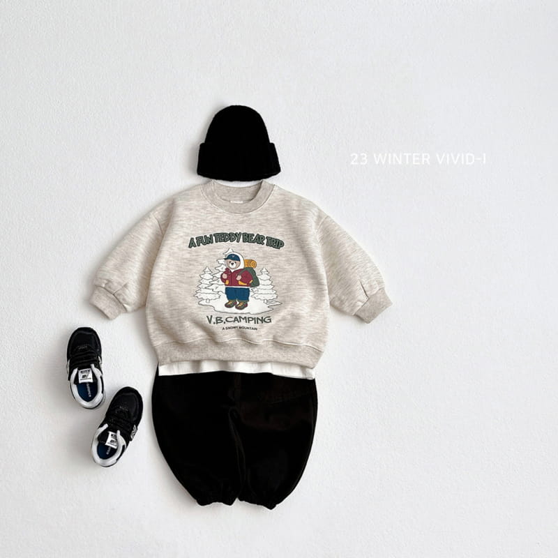 Vivid I - Korean Children Fashion - #kidzfashiontrend - Bear Traking Sweatshirt - 9