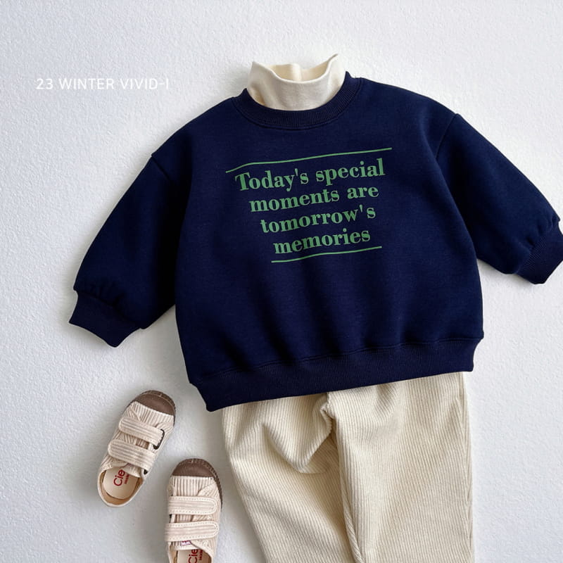 Vivid I - Korean Children Fashion - #kidzfashiontrend - Lettering Sweatshirt - 10