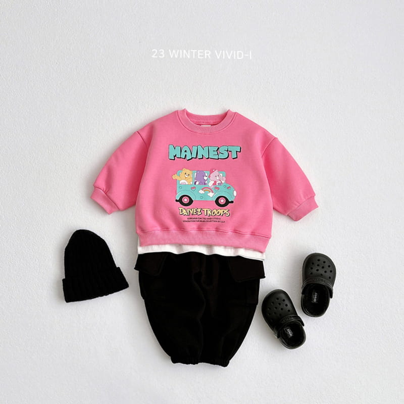 Vivid I - Korean Children Fashion - #kidzfashiontrend - Bus Bear Sweatshirt - 2