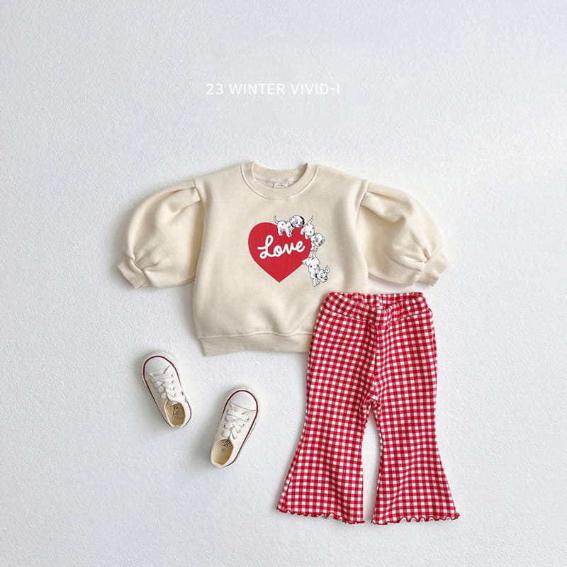 Vivid I - Korean Children Fashion - #kidzfashiontrend - Heart Puppy Puff Sweatshirt - 5