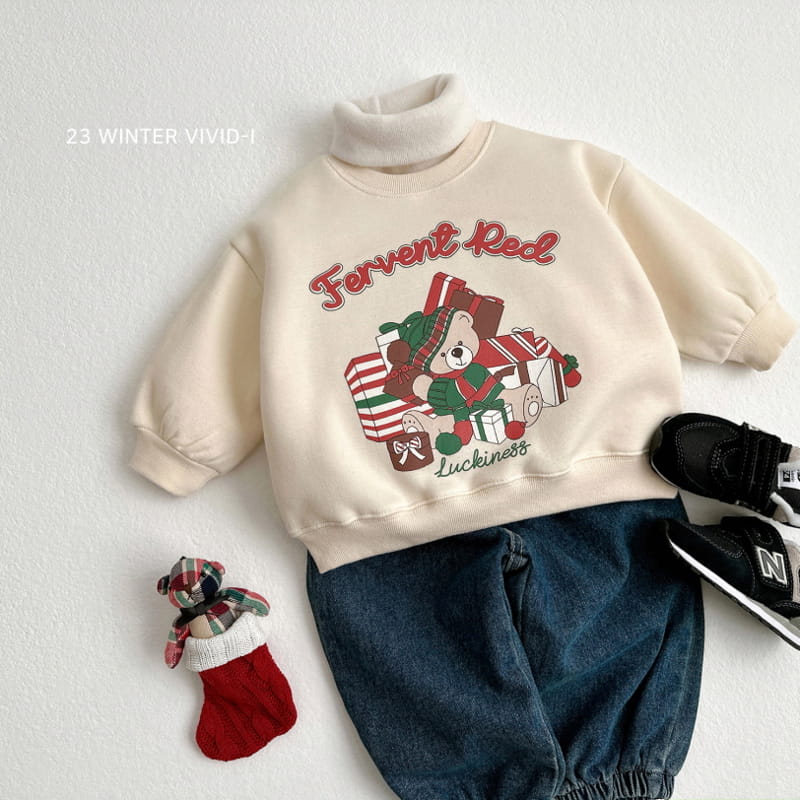 Vivid I - Korean Children Fashion - #littlefashionista - Gift Bear Sweatshirt - 7