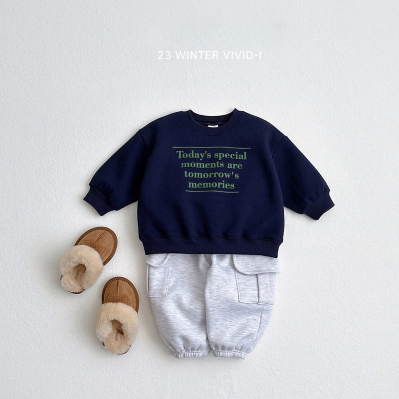 Vivid I - Korean Children Fashion - #littlefashionista - Lettering Sweatshirt - 12