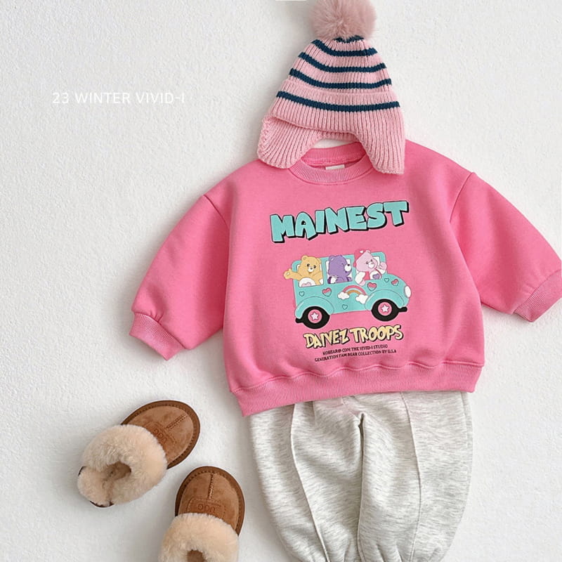 Vivid I - Korean Children Fashion - #Kfashion4kids - Bus Bear Sweatshirt - 4