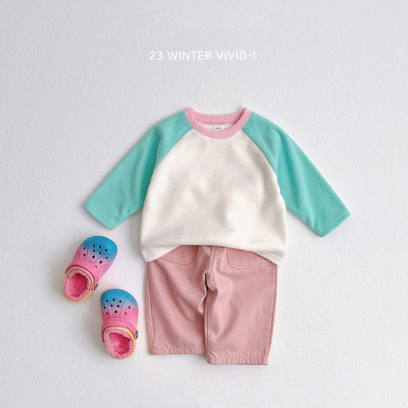 Vivid I - Korean Children Fashion - #littlefashionista - Fleece Raglan Tee - 2