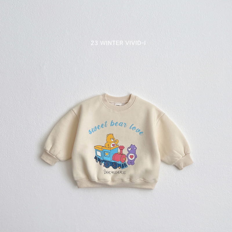 Vivid I - Korean Children Fashion - #magicofchildhood - Train Bear Sweatshirt - 2