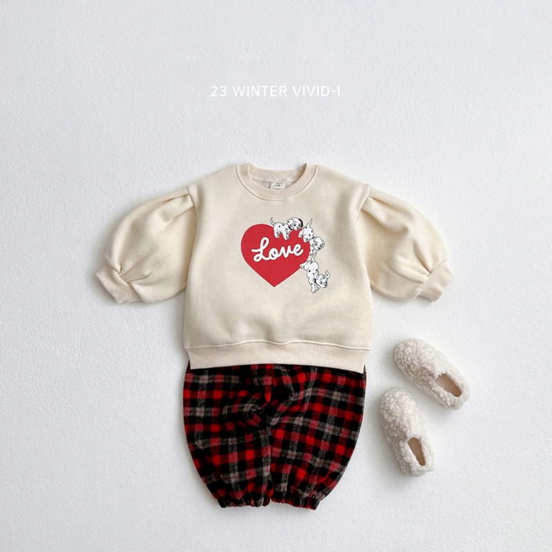 Vivid I - Korean Children Fashion - #magicofchildhood - Heart Puppy Puff Sweatshirt - 8