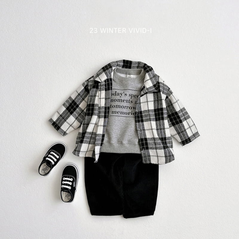 Vivid I - Korean Children Fashion - #magicofchildhood - Winter Check Shirt - 2