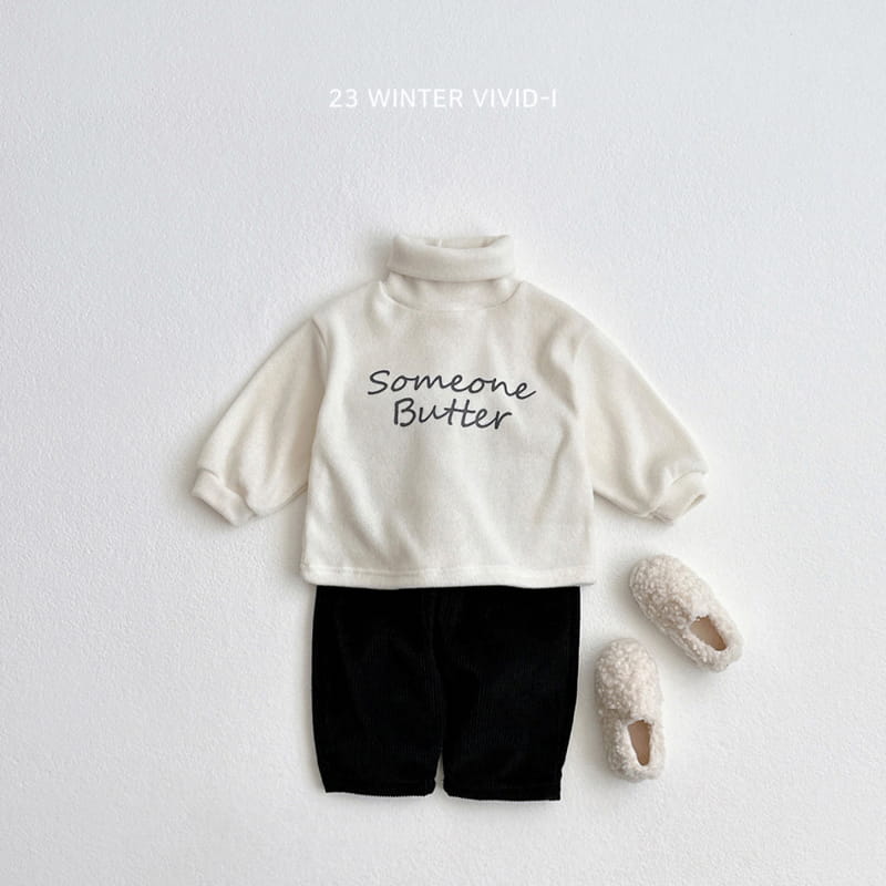 Vivid I - Korean Children Fashion - #magicofchildhood - Over Knit Turtleneck Tee - 6