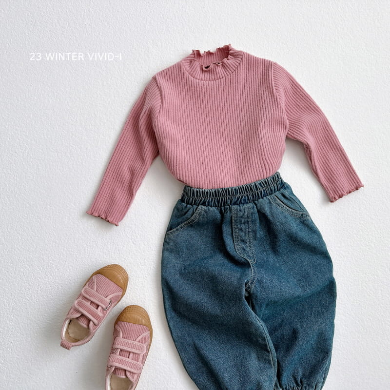 Vivid I - Korean Children Fashion - #minifashionista - Dotom Rin Terry Tee - 11