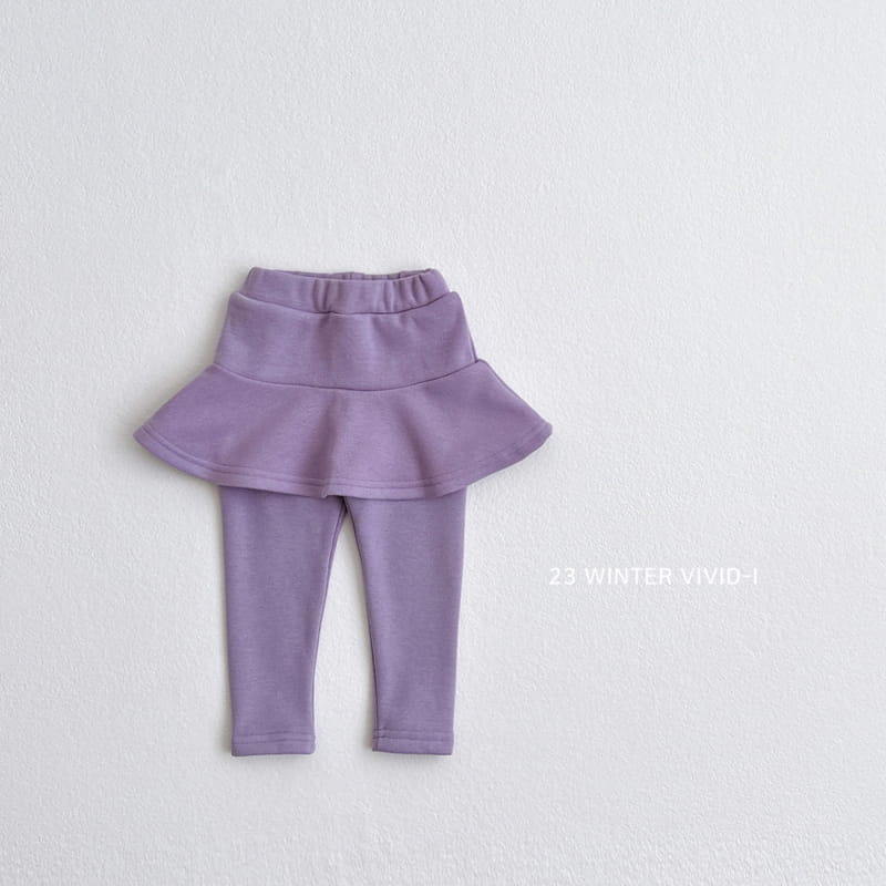 Vivid I - Korean Children Fashion - #prettylittlegirls - Mi Skirt Leggings - 2