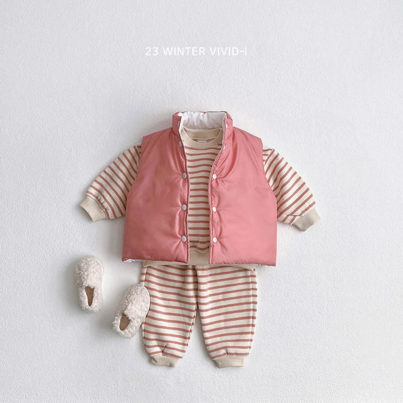 Vivid I - Korean Children Fashion - #prettylittlegirls - Reversible Padding Vest - 11