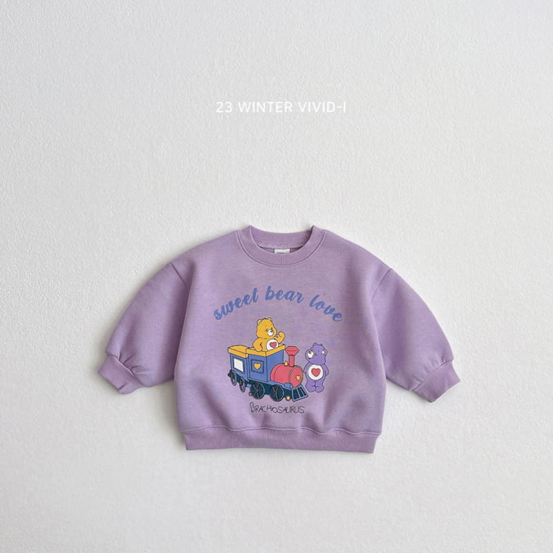 Vivid I - Korean Children Fashion - #minifashionista - Train Bear Sweatshirt - 4