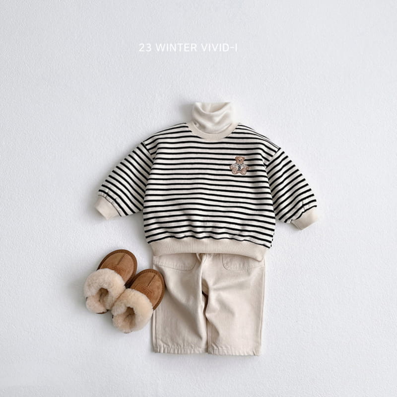 Vivid I - Korean Children Fashion - #prettylittlegirls - Over Knit Turtleneck Tee - 8