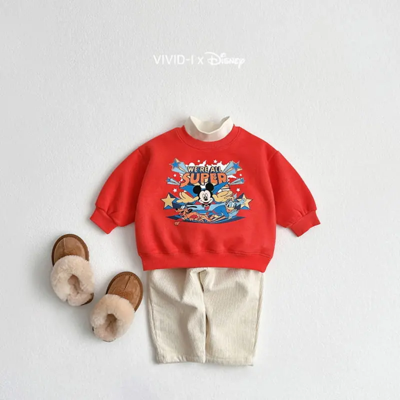 Vivid I - Korean Children Fashion - #stylishchildhood - Rib Fleece Pants - 6