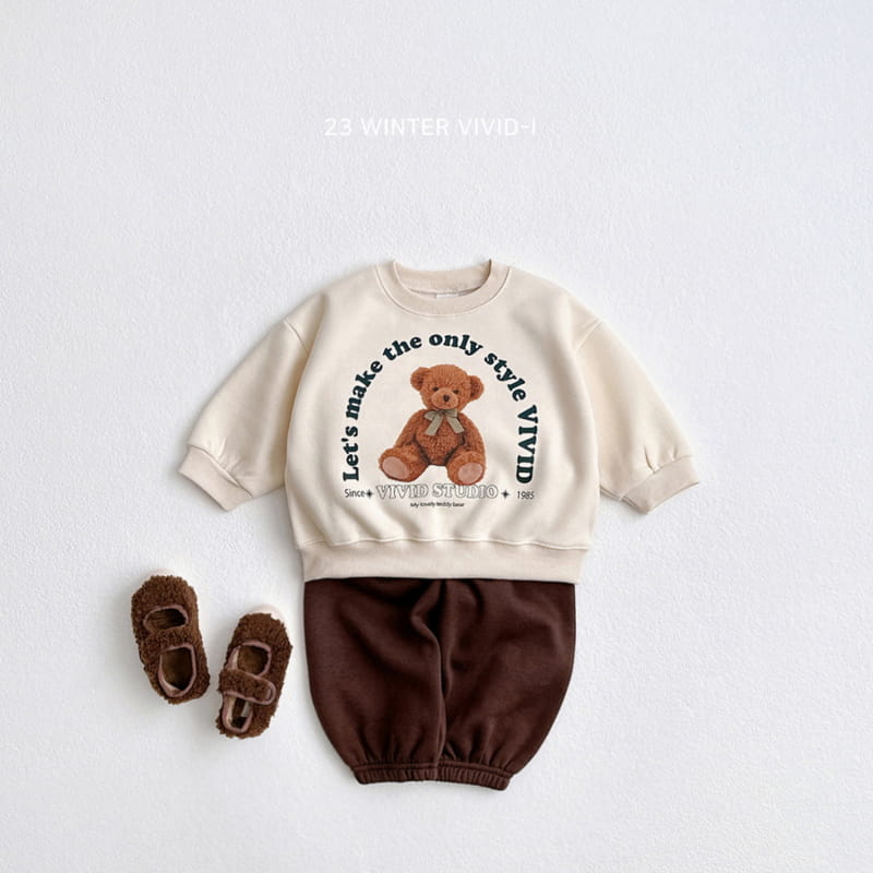 Vivid I - Korean Children Fashion - #stylishchildhood - Doll Bear Sweatshirt - 3