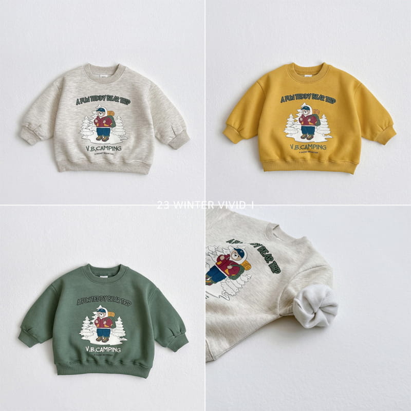 Vivid I - Korean Children Fashion - #stylishchildhood - Bear Traking Sweatshirt