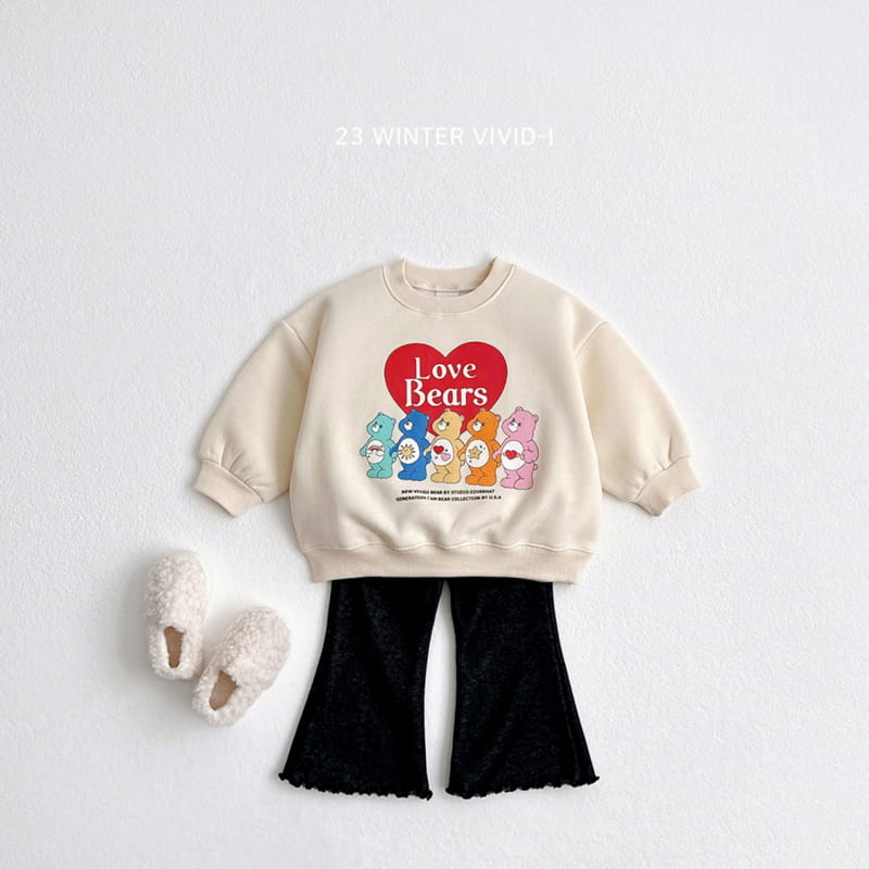 Vivid I - Korean Children Fashion - #stylishchildhood - Heart Bear Sweatshirt - 8