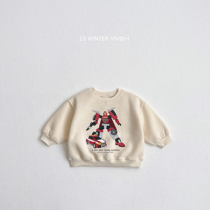 Vivid I - Korean Children Fashion - #stylishchildhood - Change Robbot Sweatshirt - 2