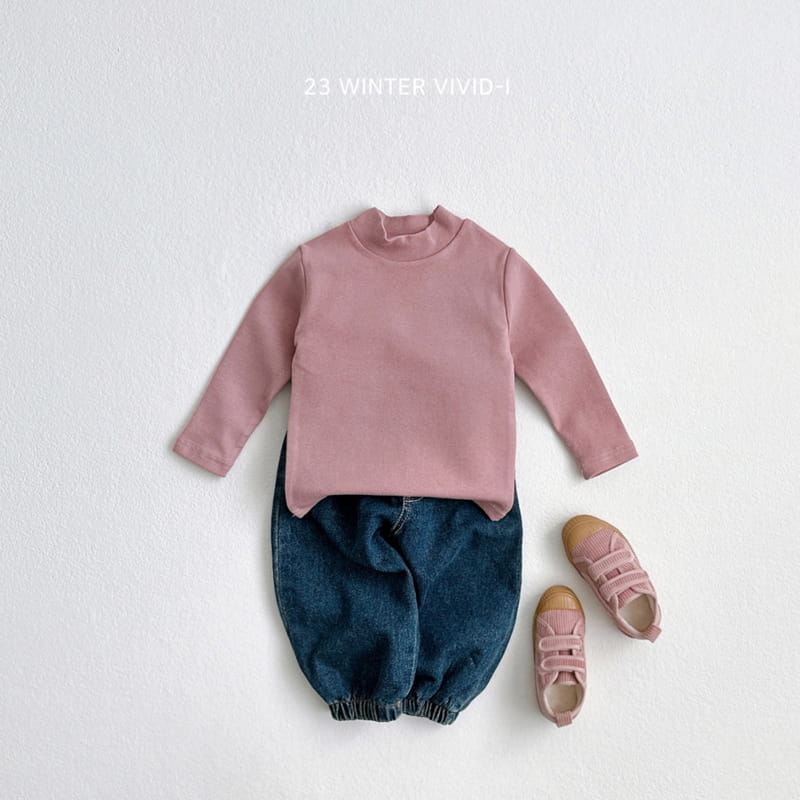 Vivid I - Korean Children Fashion - #stylishchildhood - Peach Fleece Tee - 12