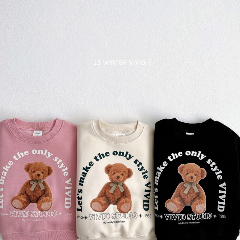 Vivid I - Korean Children Fashion - #todddlerfashion - Doll Bear Sweatshirt