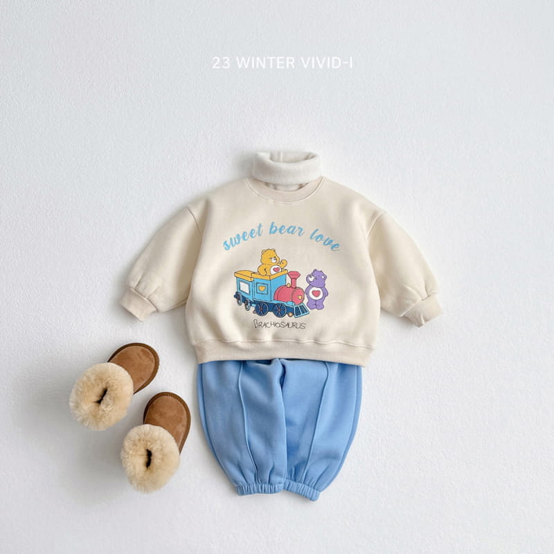 Vivid I - Korean Children Fashion - #todddlerfashion - Train Bear Sweatshirt - 5