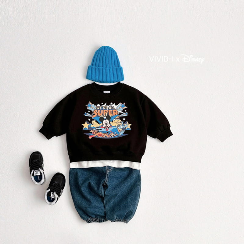 Vivid I - Korean Children Fashion - #toddlerclothing - D Super Man Top Bottom Set - 10