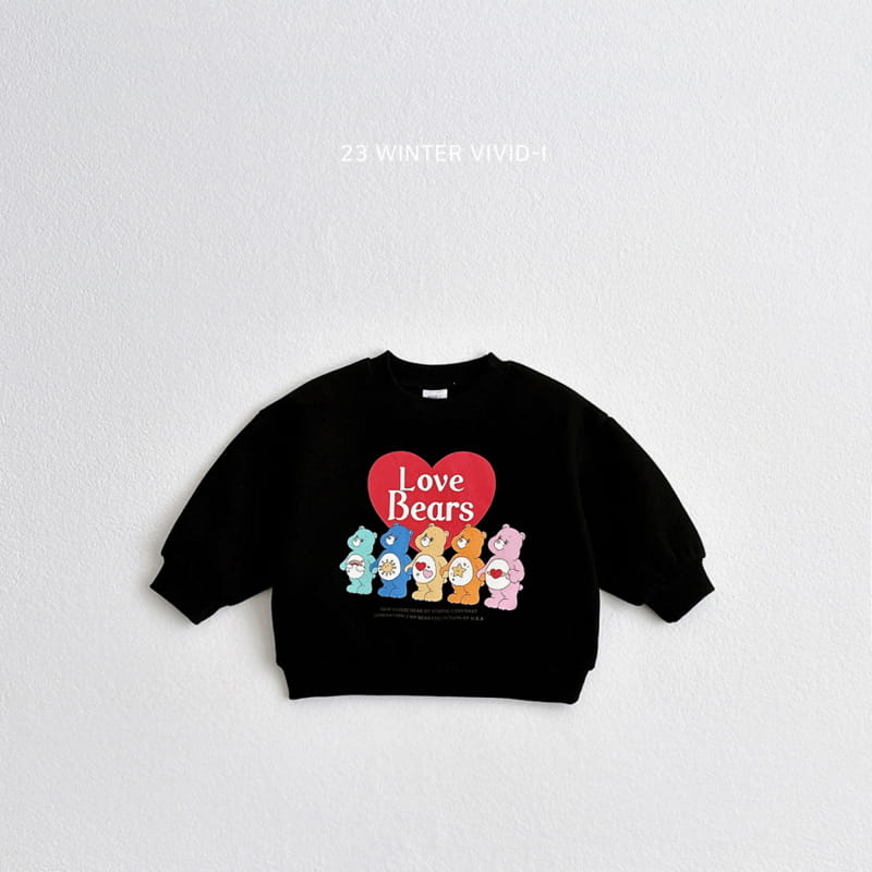 Vivid I - Korean Children Fashion - #toddlerclothing - Heart Bear Sweatshirt - 7