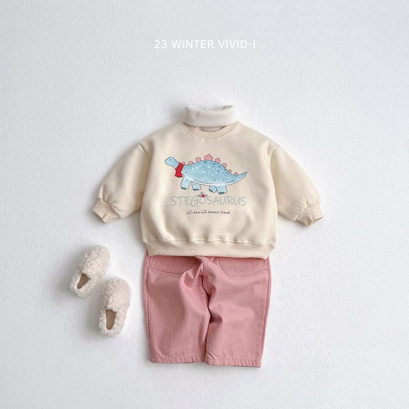 Vivid I - Korean Children Fashion - #toddlerclothing - Over Knit Turtleneck Tee - 10