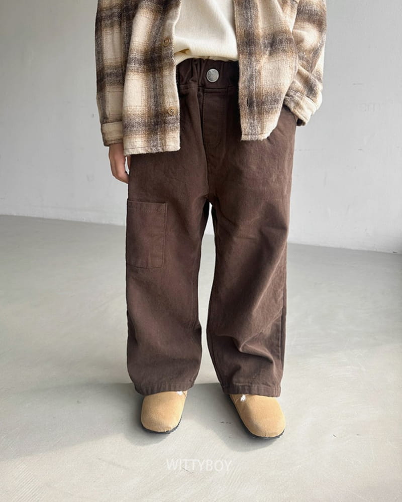 Witty Boy - Korean Children Fashion - #Kfashion4kids - Browine Pants