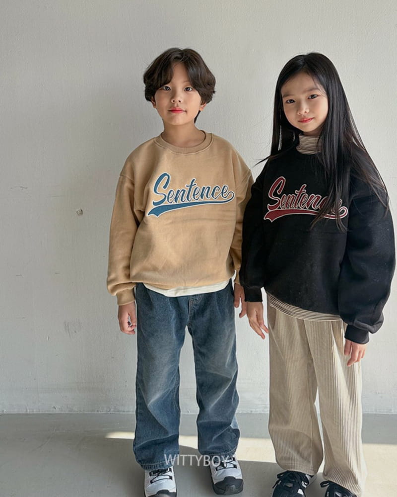 Witty Boy - Korean Children Fashion - #childofig - Sentens Sweatshirt - 5