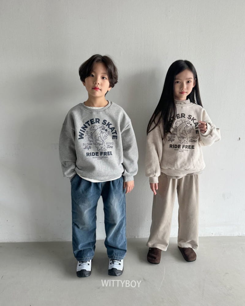 Witty Boy - Korean Children Fashion - #childofig - Skate Sweatshirt - 5