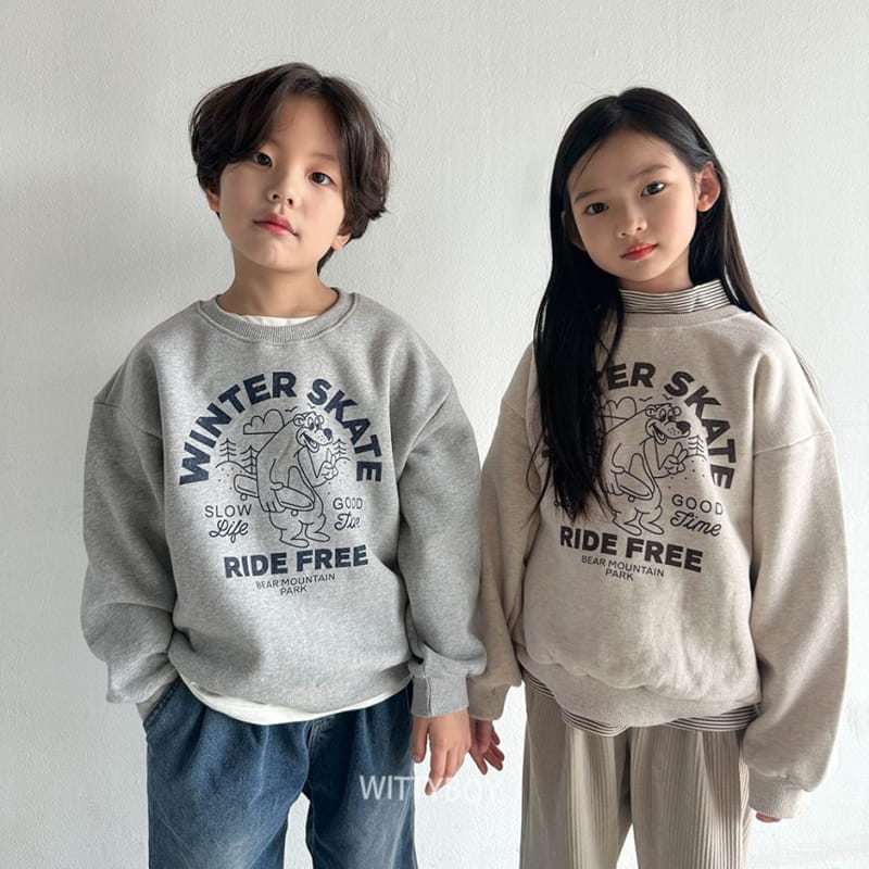 Witty Boy - Korean Children Fashion - #childrensboutique - Skate Sweatshirt - 6