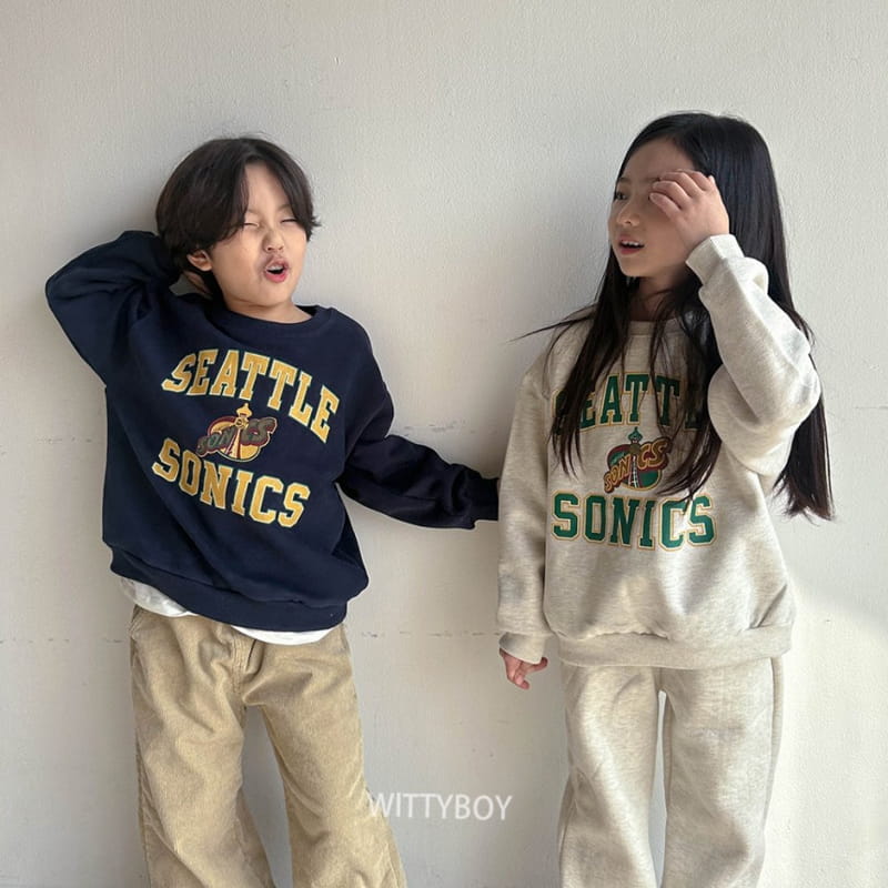 Witty Boy - Korean Children Fashion - #childrensboutique - Seatle Sweatshirt