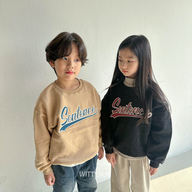 Witty Boy - Korean Children Fashion - #designkidswear - Sentens Sweatshirt - 8