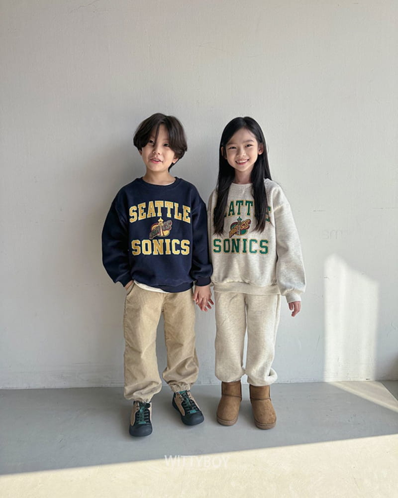 Witty Boy - Korean Children Fashion - #designkidswear - Seatle Sweatshirt - 2